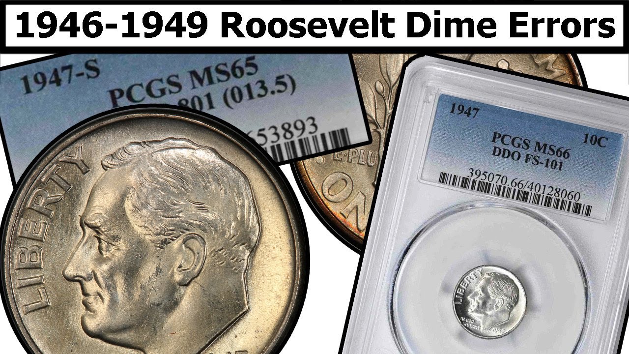 1946-1949 Roosevelt Dime Errors & Varieties Complete Guide - Values & Clear Explanation