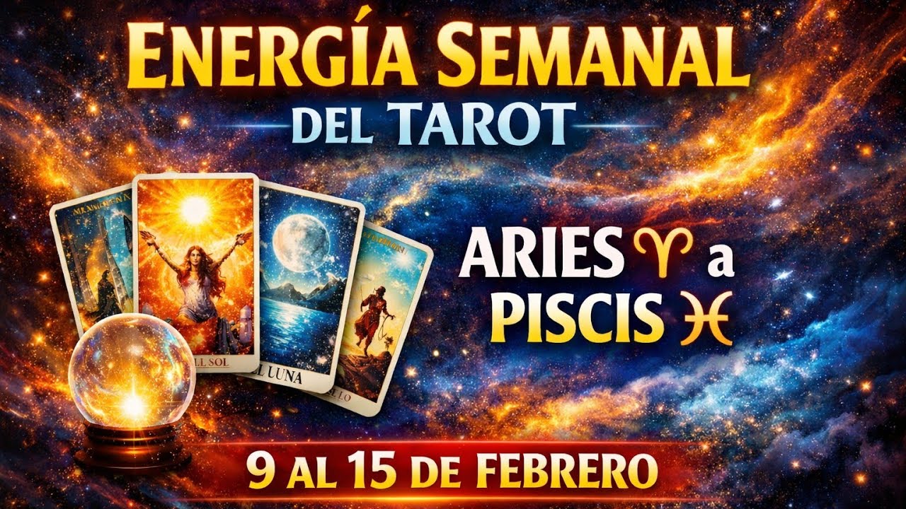 Energía Semanal del Tarot (9 al 15 de febrero) 🔮 Mensaje para cada signo del Zodiaco
