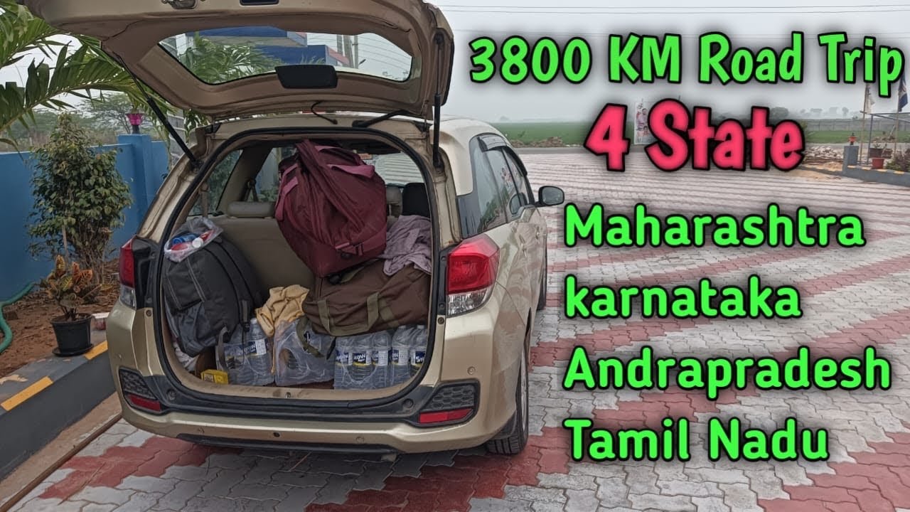 3800 KM Road Trip From Dombivli Maharashtra, Karnataka, Andrapradesh , Tamilnadu # Road2Explore#