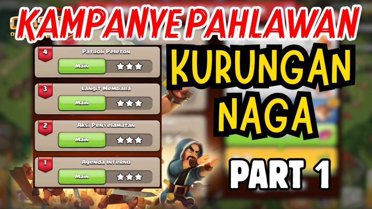 Kampanye Pahlawan: Kurungan Naga! Part 1 - Clash of Clans #clashofclans #coc 