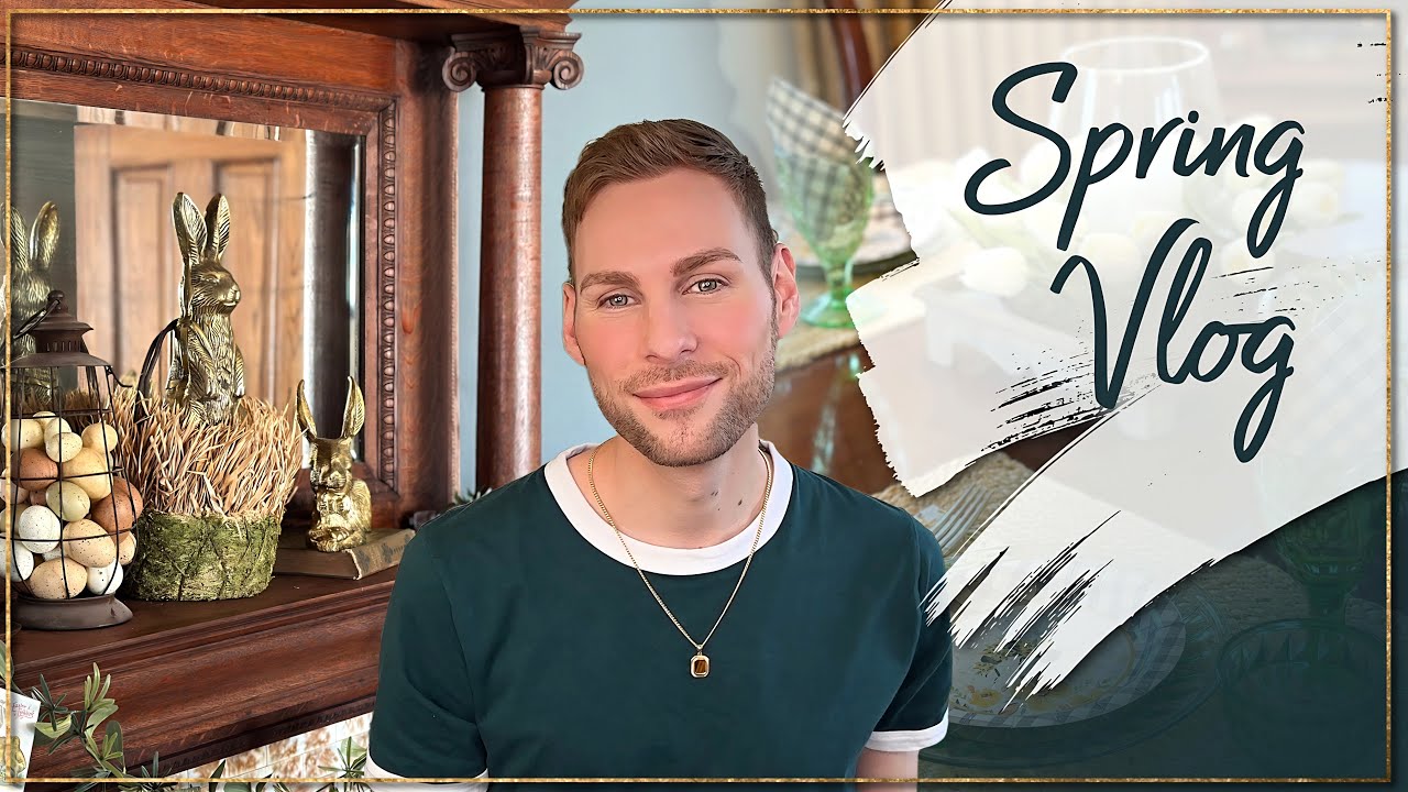 Spring Home Vlog Chat - Mini Spring Home Tour - Easter Decorating, Crafting, Writing, & Me Time