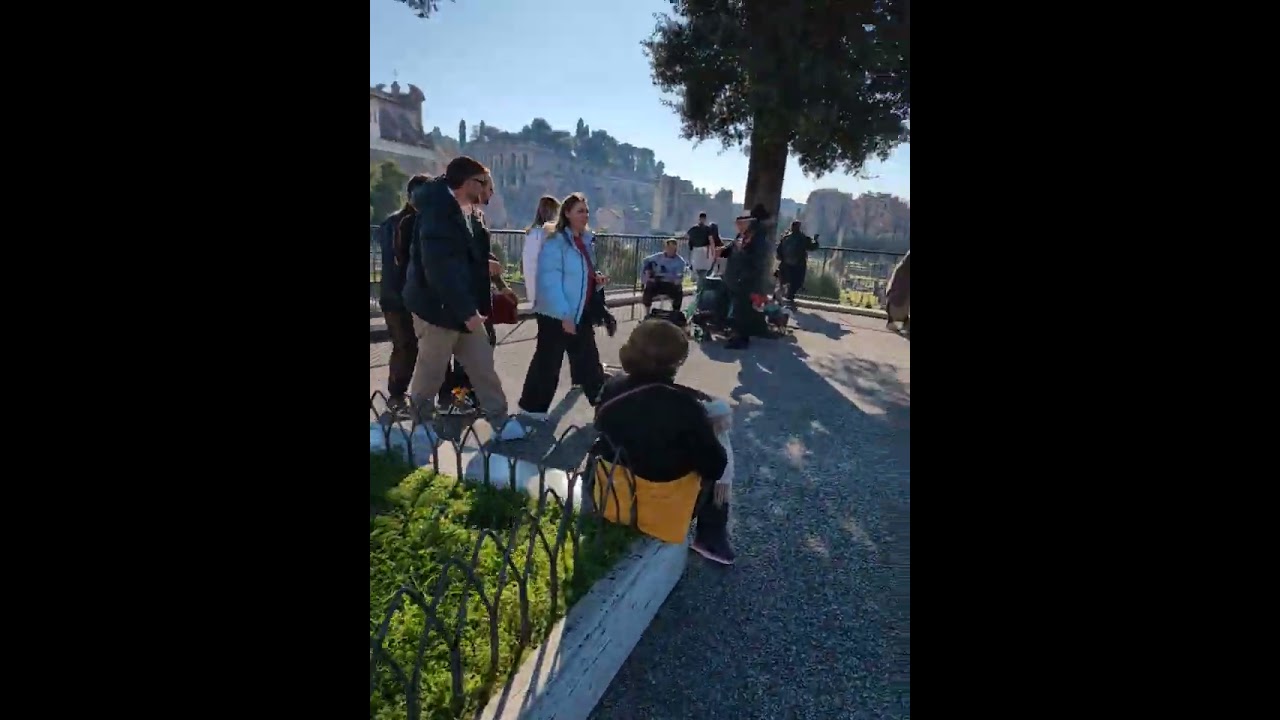 Perfect by Ed Sheeran busking violin in Roman Forum Italy