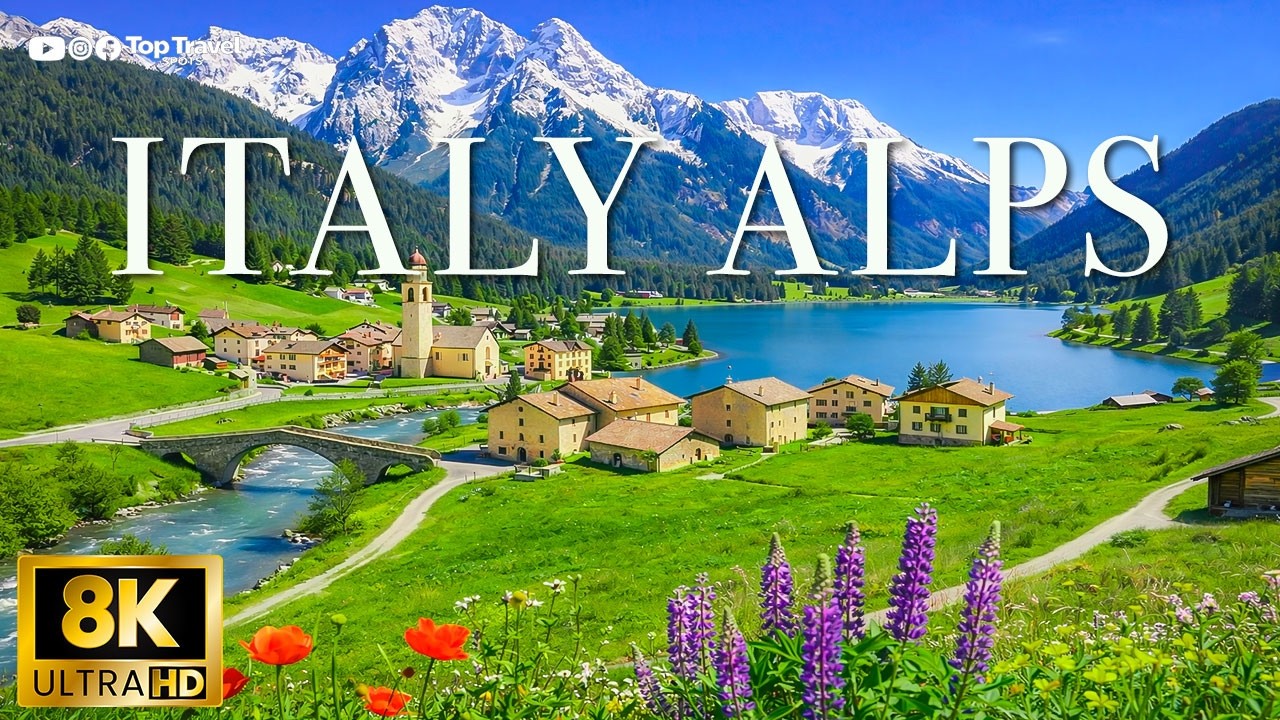 Italian Alps 8K | Breathtaking Mountains, Emerald Lakes & Pure Alpine Beauty