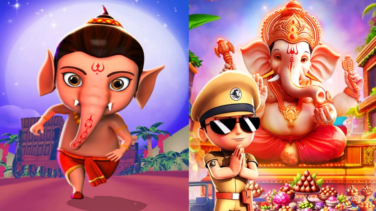 Little Ganesha vs Little Singham : Android Gameplay 