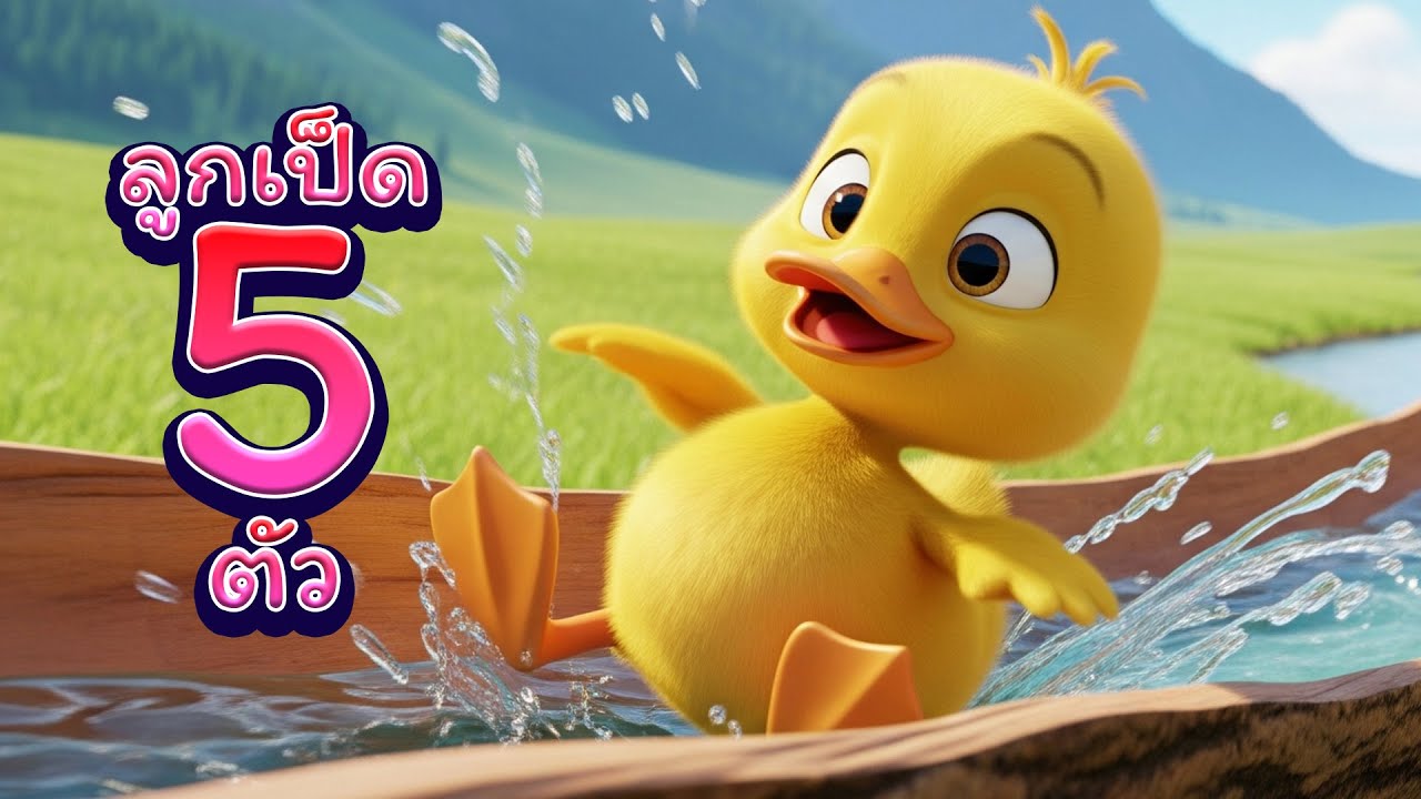 เพลงลูกเป็ด 5 ตัว เล่นน้ำในบึงใหญ่ I Lovely Kids Song