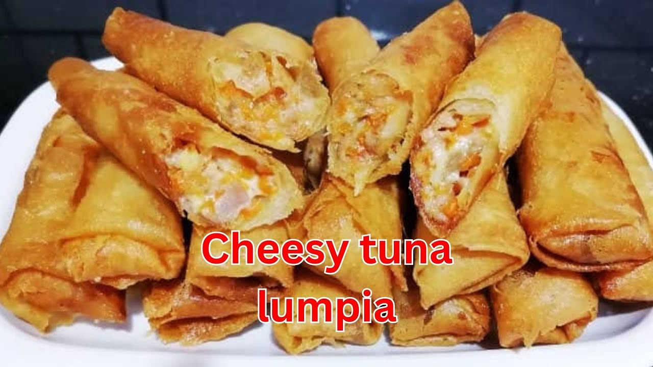 CHEESY TUNA LUMPIA TRY THIS!! | 