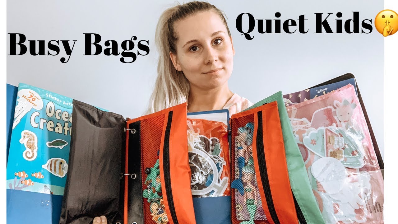 HOW TO KEEP KIDS QUIET FOR A LONG TIME//BUSY BAG BINDERS//DOLLAR STORE DIY//SUMMER ACTIVITES