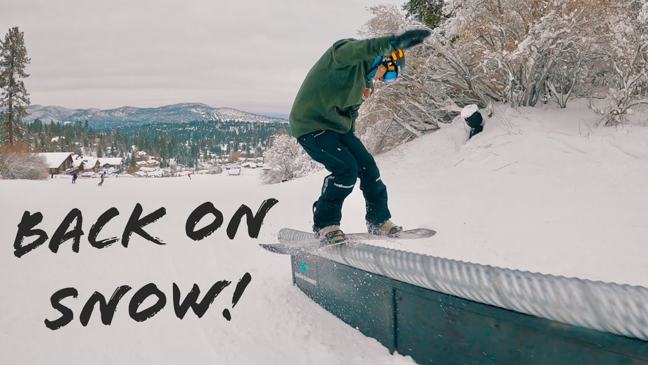 Snowboarding Bear Mountain Opening Weekend 2019