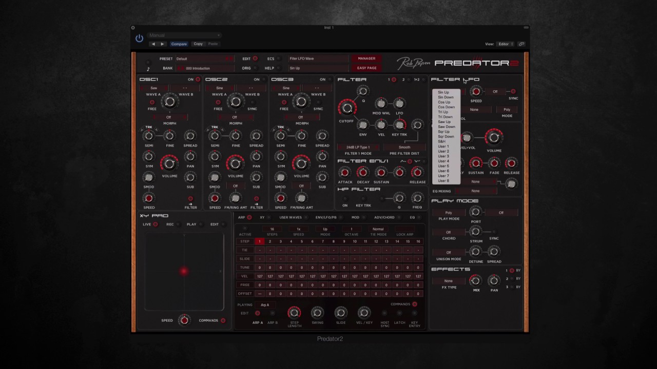Rob Papen Predator 2 virtual synth Walkthrough