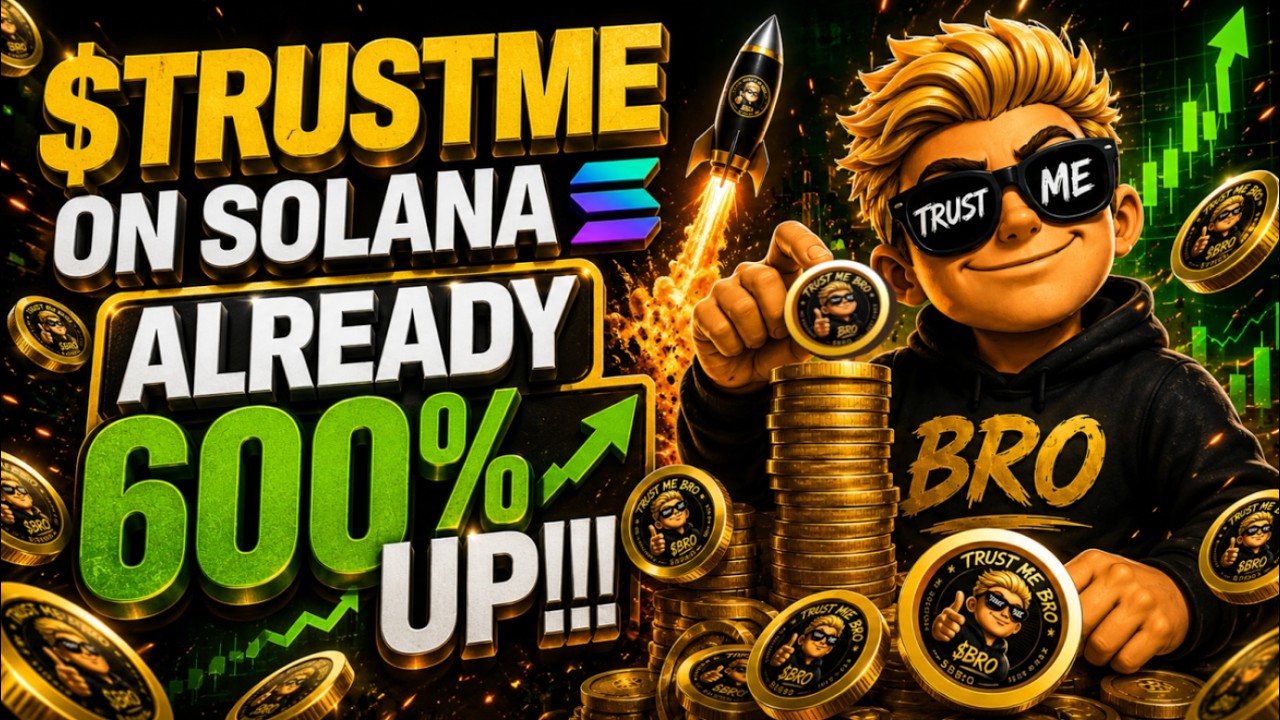 МОНЕТА $TRUSTME НА SOLANA УЖЕ ВЫРОСЛА НА 600%!!!