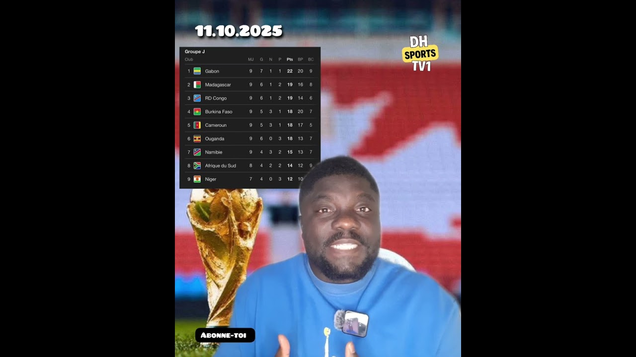 🔴 Barrages du Mondial 2026 : voici les meilleurs deuxièmes de la Zone Afrique après neuf journées