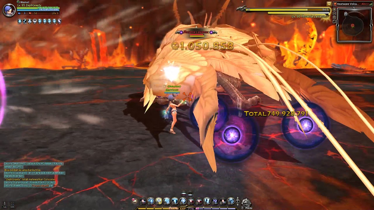Dragon Nest INA Cap 95 Majesty Solo Volcano Nest Hardcore