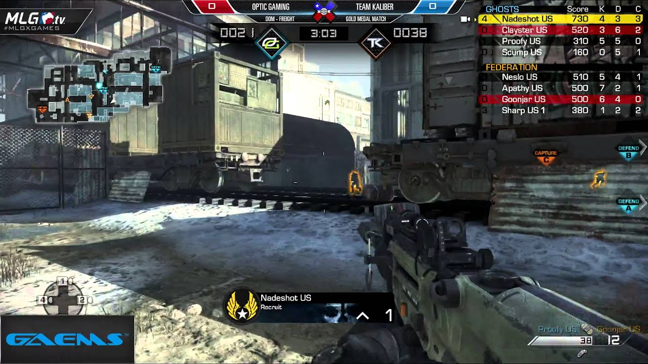 OpTic Gaming vs Team Kaliber - Game 1 - Gold Medal Match - #MLGXGames