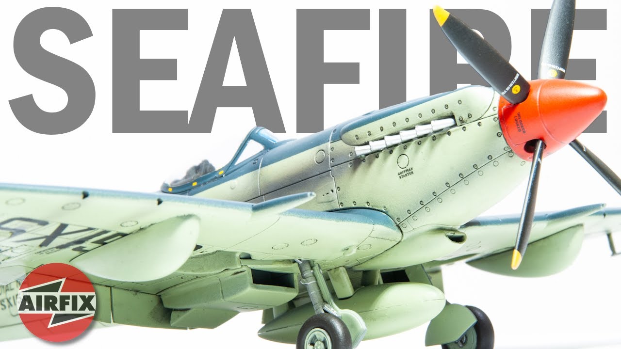Новая переупаковка Seafire F.XVII от Airfix в масштабе 1/48 | Полная сборка | HD
