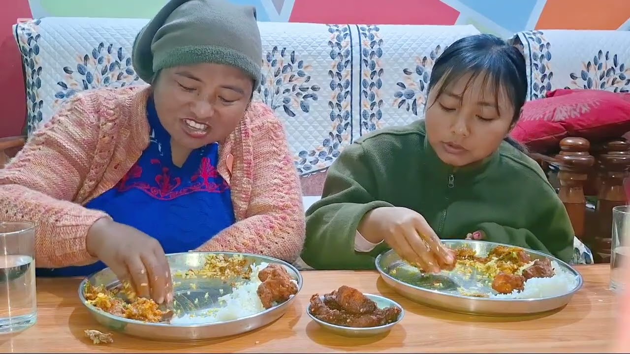  Pork & chicken with rice Mukbang🐽❤️