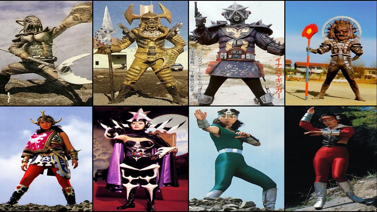 All Sun Vulcan Monsters/Villains