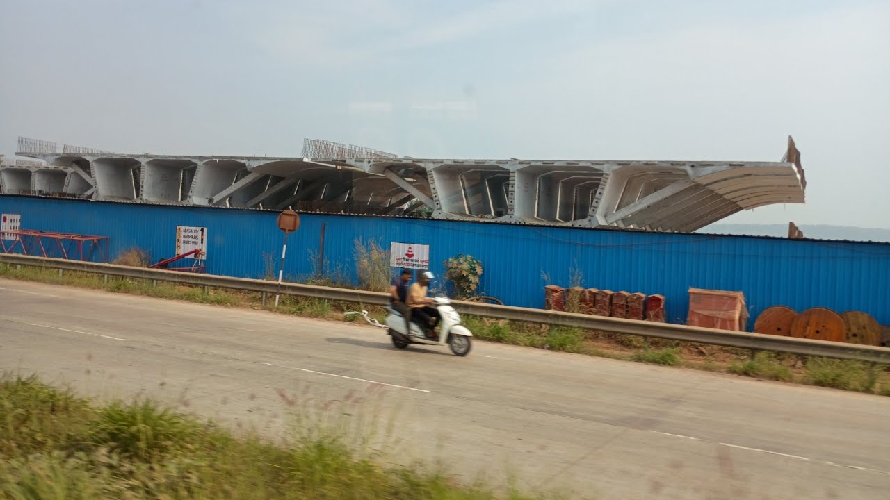 Porvorim flyover NH 66 Goa 1st December 2024