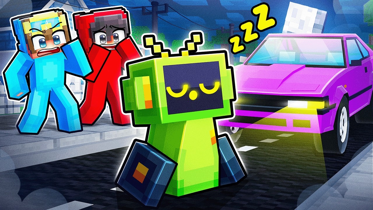 Meebo is SLEEPWALKING at 3AM in Minecraft..