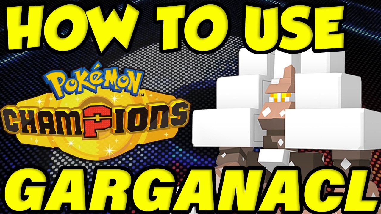 КАК ИГРАТЬ ЗА GARGANACL В POKEMON CHAMPIONS! Гайд по мувсетам Garganacl | Лучшие билды для Garganacl
