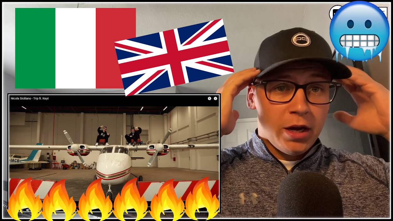 Crazy UK Reaction to ITALIAN RAP!!! Nicola Siciliano - Trip ft. Nayt