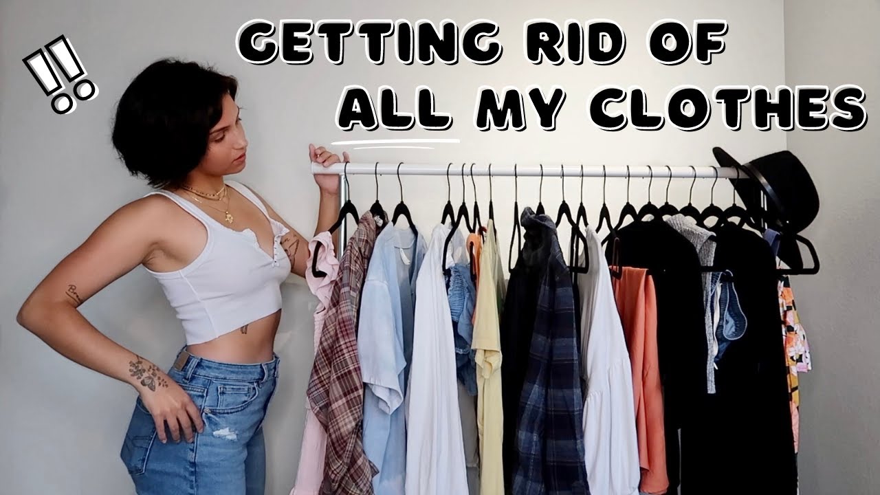 cleaning out my ENTIRE closet 🦋 (becoming a minimalist)