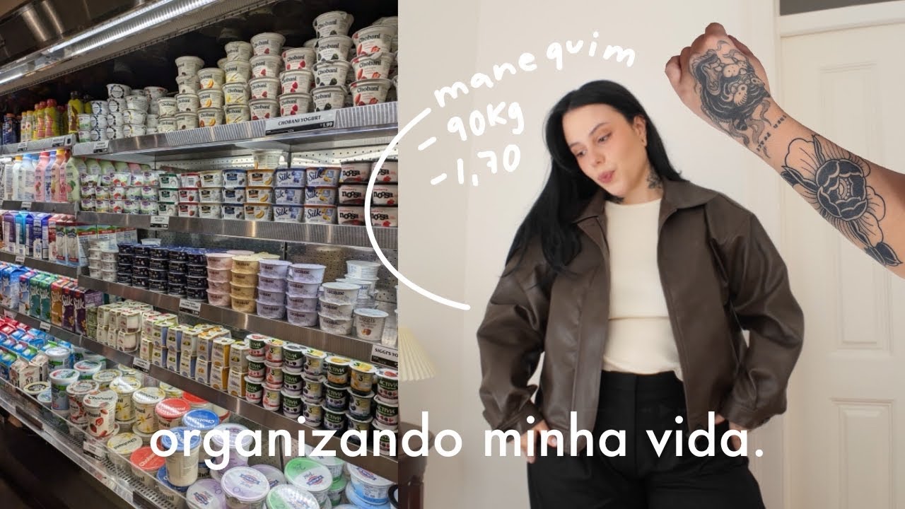 organizando minha vida | glow up, provando roupas estando gorda, tattoo nova, supermercado etc.