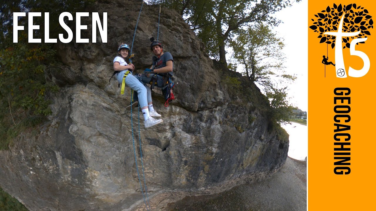 Abseiler an der Steinwand - Geocaching T5