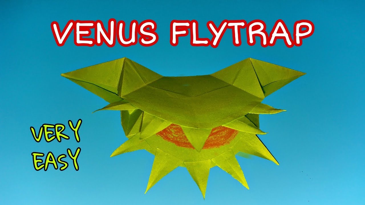How To Make Paper Venus Flytrap In Easy Steps!