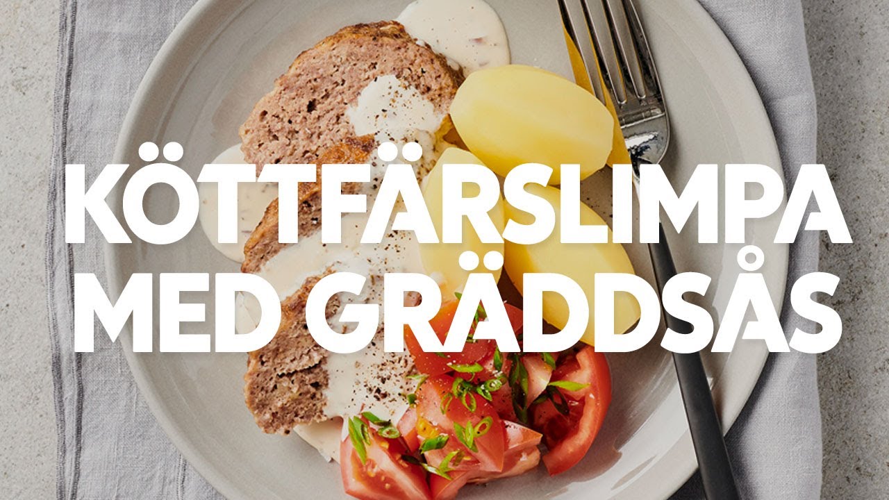 Så gör du köttfärslimpa med gräddsås