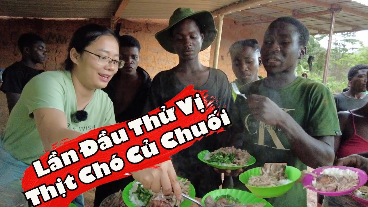Chiêu đãi Team châu Phi 2Q VLogs món Giả Cầy Củ Chuối|| 2Q Vlogs Cuộc Sống Châu Phi