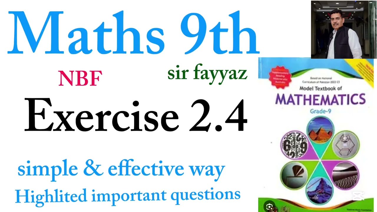 Maths class 9th | exercise 2.4 | NBF | ex 2.4  | unit 2 | Logarithms | chapter 2 | sir fayyaz