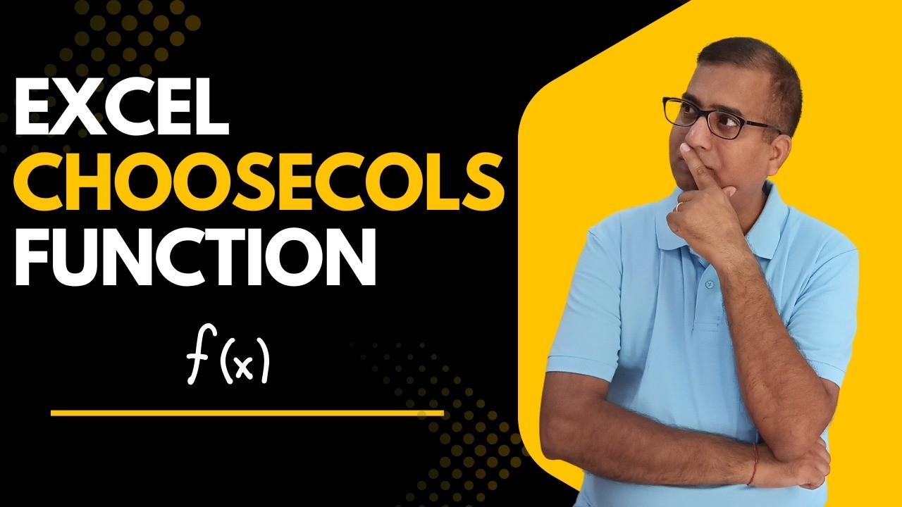Excel CHOOSECOLS Function in Excel || CHOOSECOLS Function in Excel