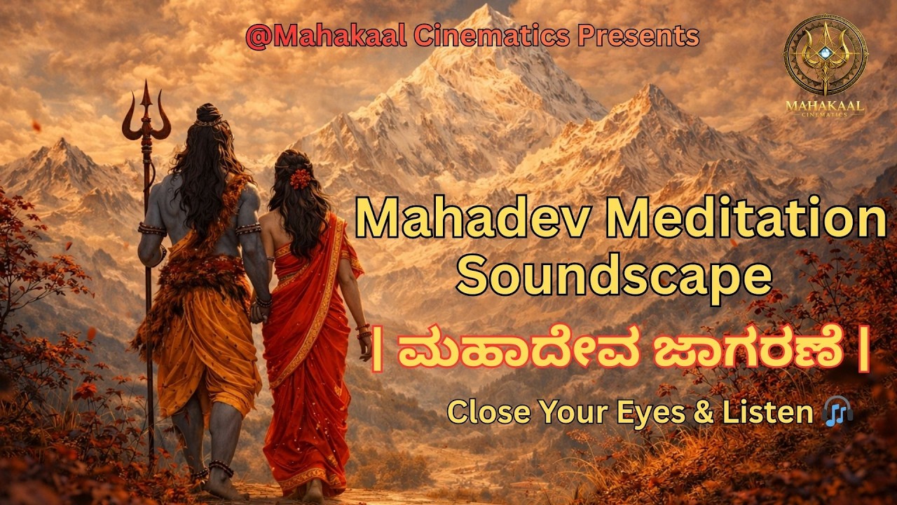 Mahadev Meditation Soundscape | ಮಹಾದೇವ ಜಾಗರಣೆ | Close Your Eyes & Listen 🎧#kannadasongs #shivbhajan