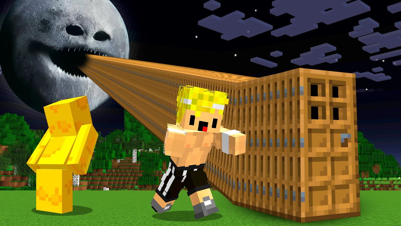 Encontré una PUERTA MALDITA a La LUNA DEVORAMUNDOS en Minecraft...