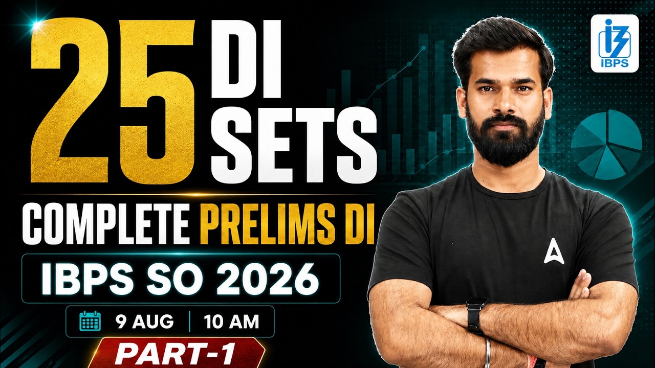 Complete DI Revision #1 | All Types of Pre DI | IBPS SO 2026 | By Rahul Meena