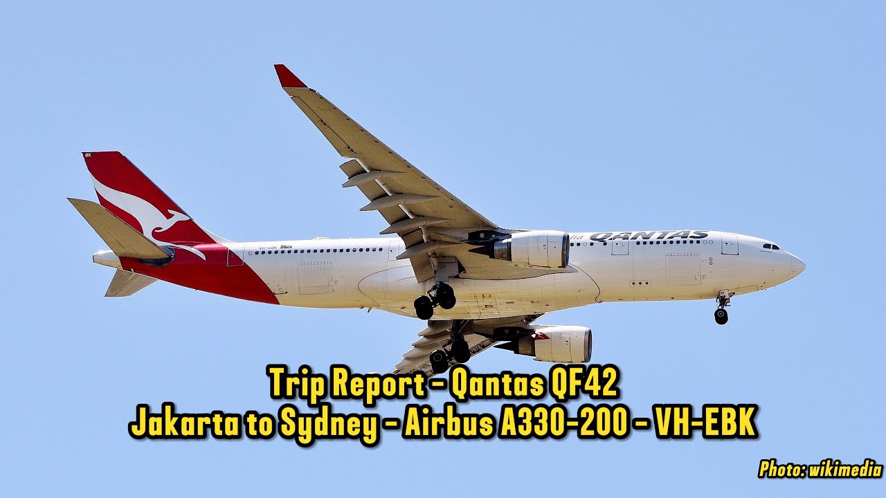 Qantas QF42 Jakarta to Sydney, Airbus A330-200, Dapet Banyak Hadiah dari Maskapai 😍