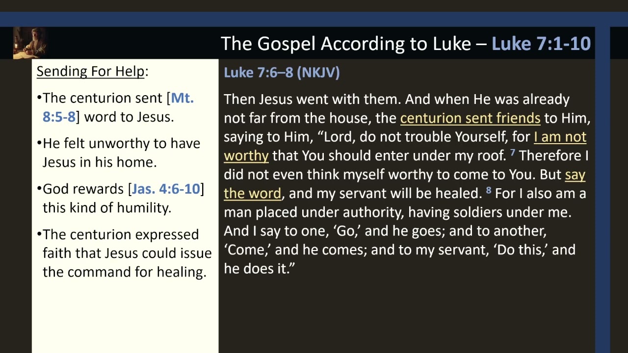 Luke 7:1-10, Feeling Unworthy