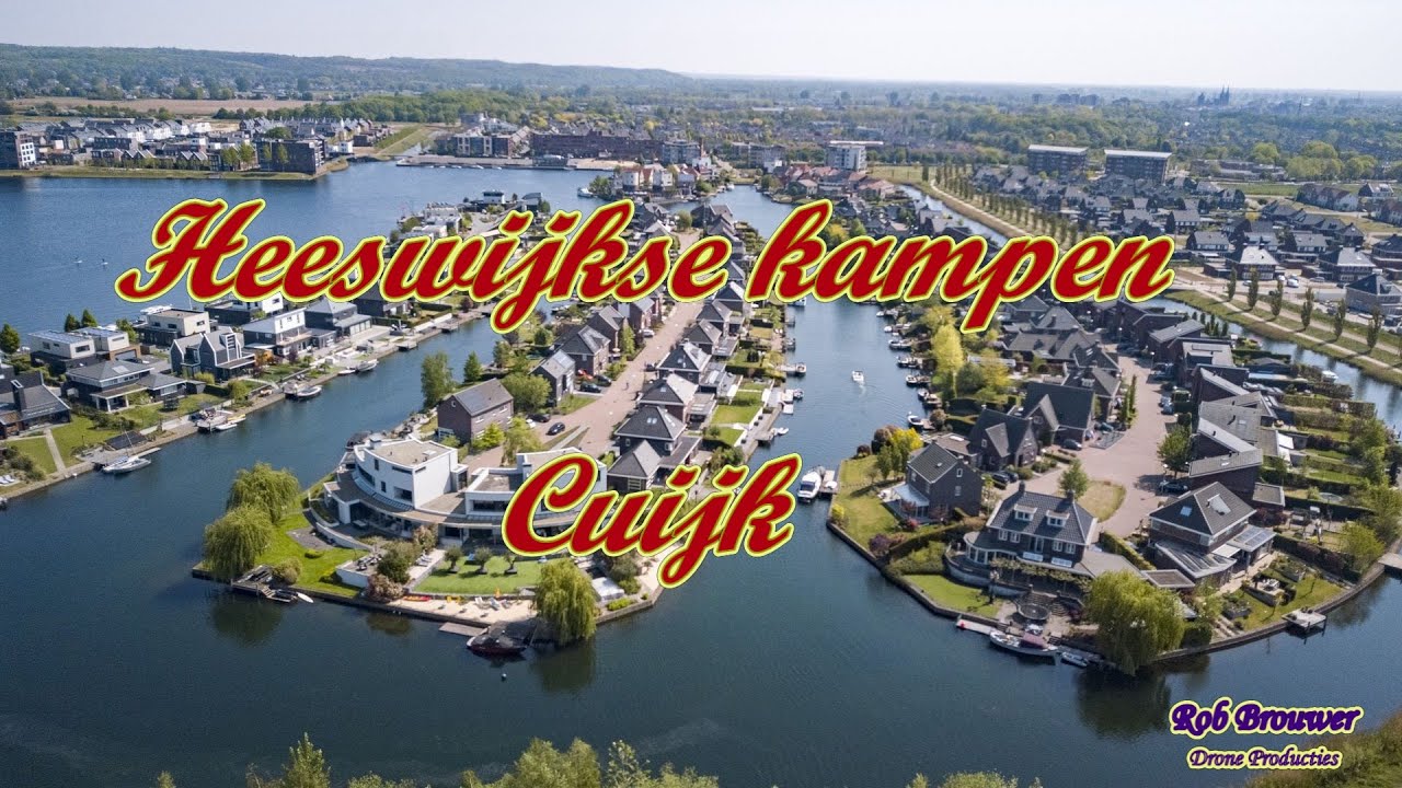 Drone beelden van woonwijk de Heeswijkse kampen in Cuijk