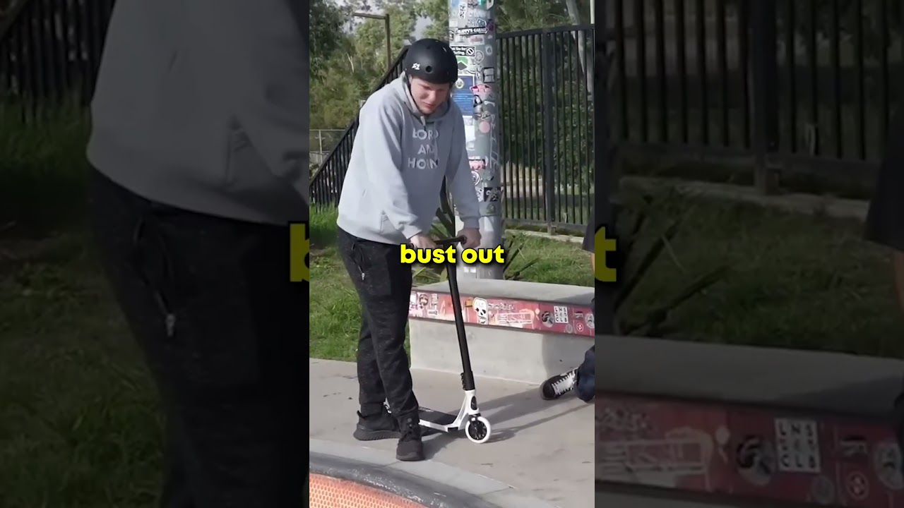 Riding A Scooter At A Skate Park 😭💀