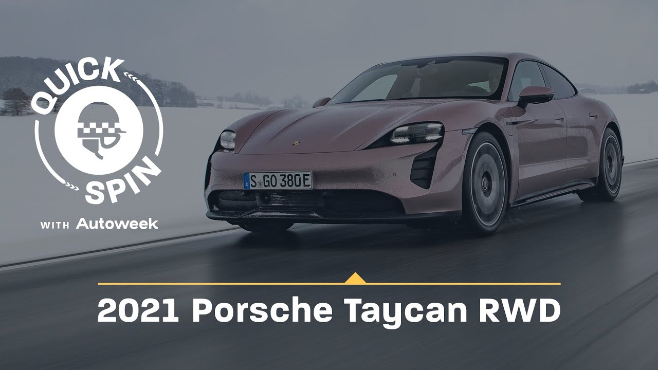The Porsche Taycan RWD Cuts Cost, Adds Fun | Quick Spin with Autoweek Podcas | EP 29