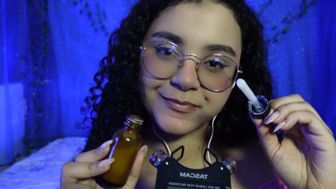 ASMR CONTA GOTAS COM SONS DE BOCA NO TASCAM