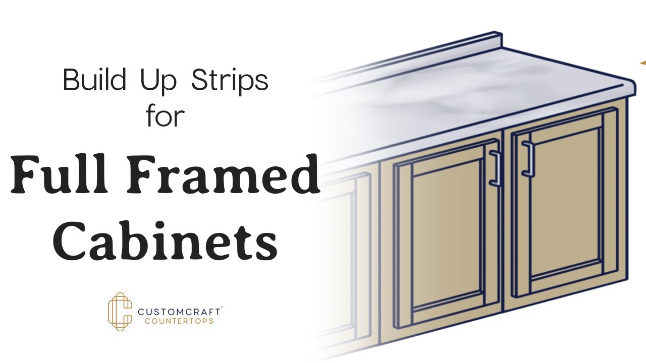 Installing Build-Up Strips for a Laminate Countertop on a Full Framed Cabinet
