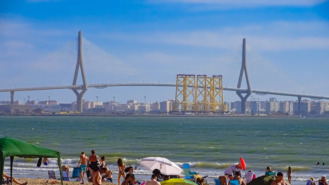 Playa de Levante en el Puerto de Santa María, Cádiz