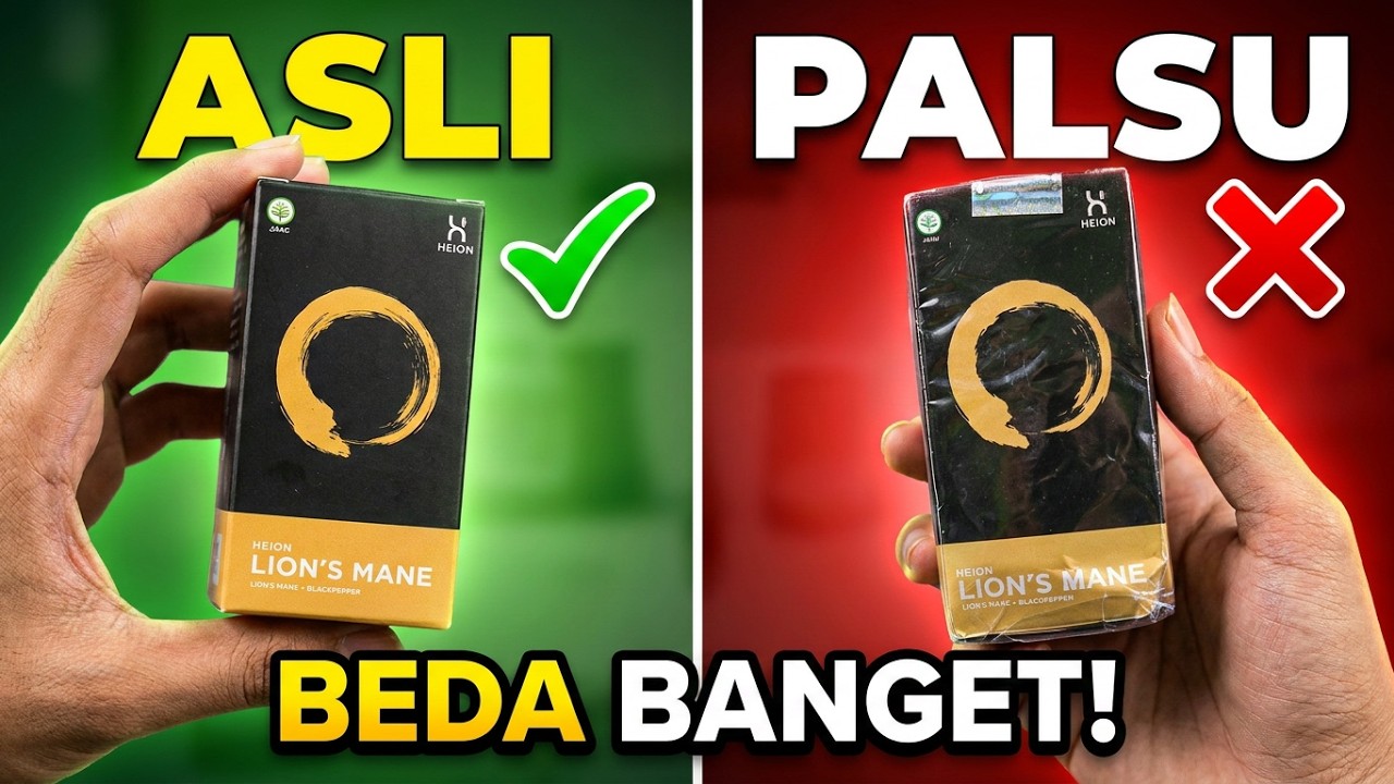 Perbedaan Heion Lion's Mane Asli dan Palsu ⚠️ | Manfaat untuk Memelihara Kesehatan