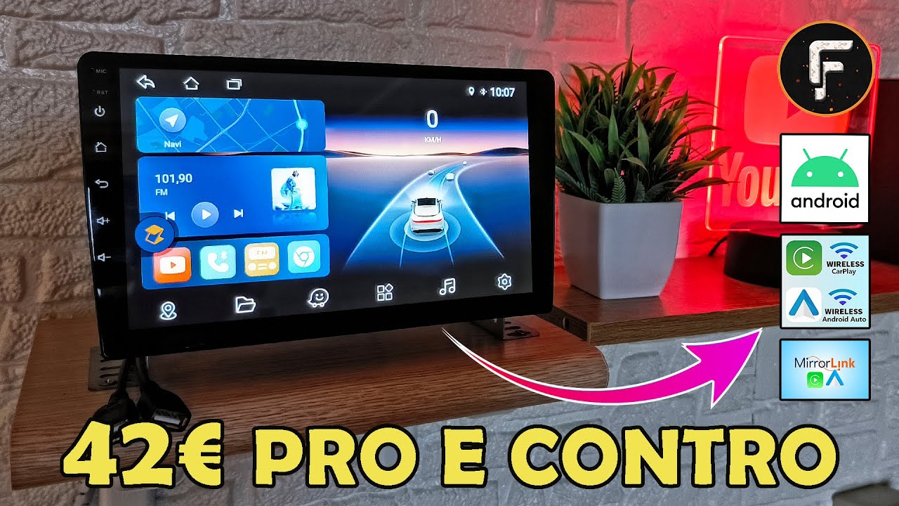 Autoradio 2 Din, SO Android,  Display 9 Pollici HD, AA e CarPlay  (Pro e Contro) 🤪💣