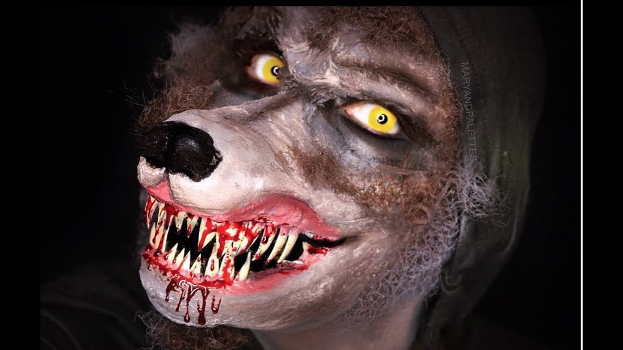 Hombre lobo como hacer y aplicar protesis | MARYANDPALETTES | ideas de maquillaje y fantasia.