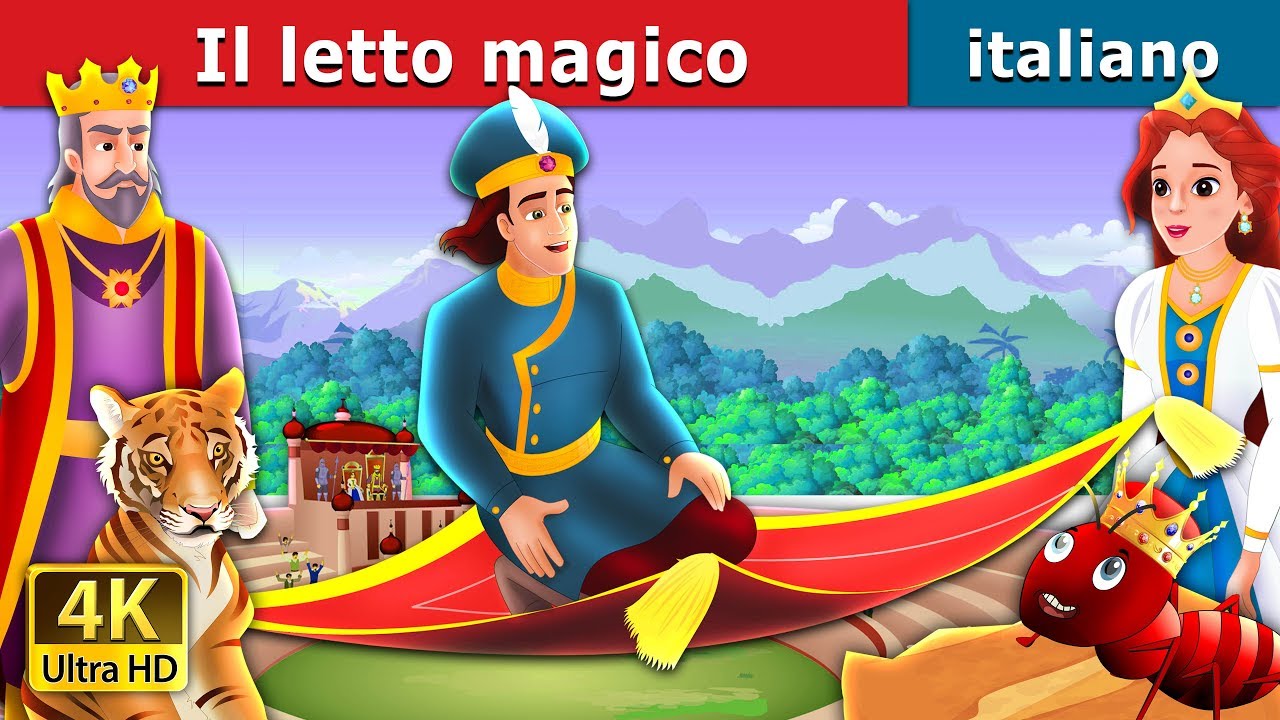 Il letto magico | The Magic Bed Story in Italian |  @ItalianFairyTales
