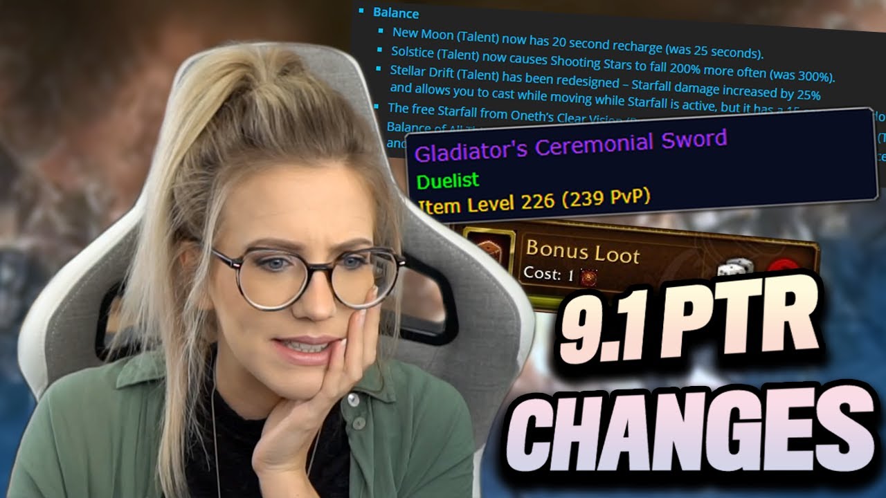 Patch 9.1 PTR - Moonkin nerfs, scaling pvp gear, bonus loot & MORE!
