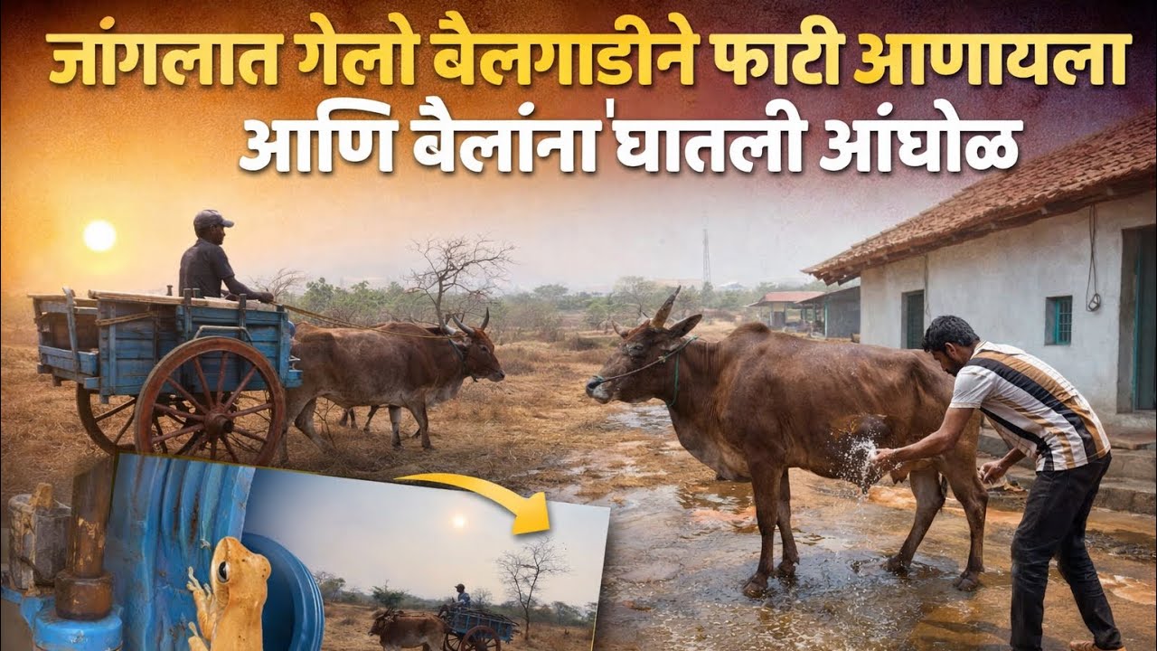 गावाकडचं खरं जीवन 😍 जंगलात फाटी आणायला आणि बैलांची आंघोळ #konkan #vlogs #viralvideo 
