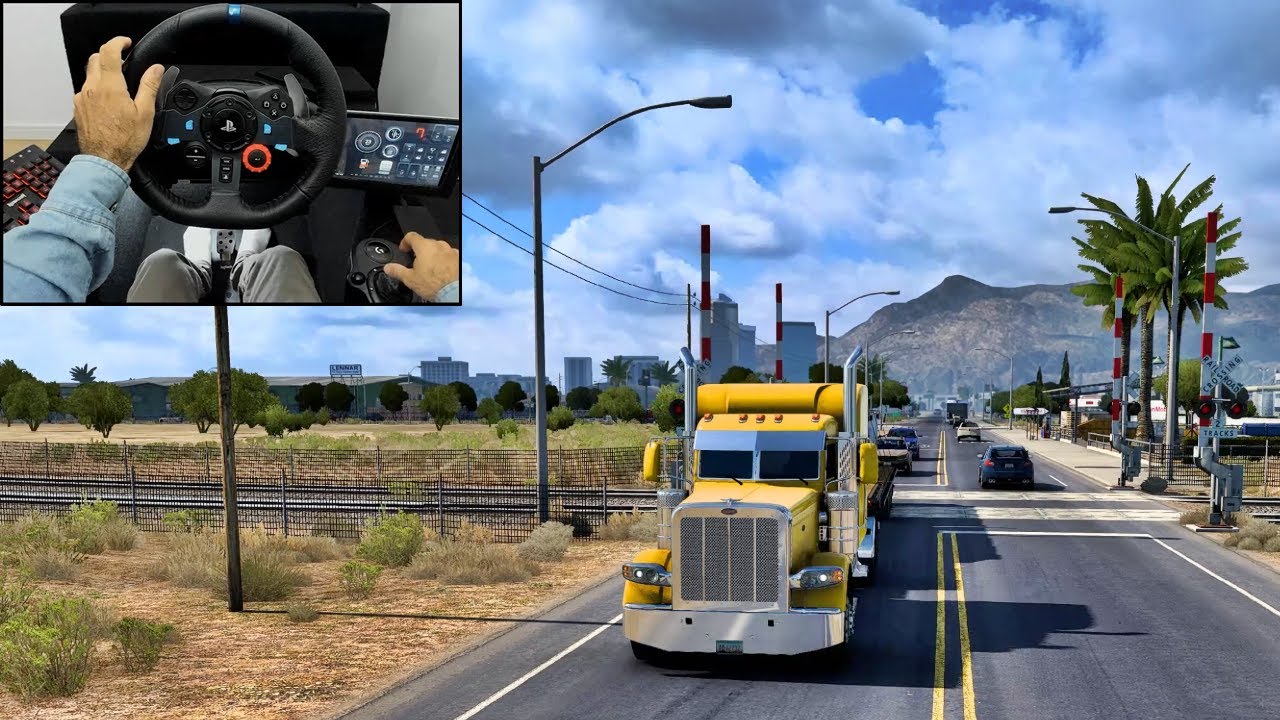 PETERBILT - Job in Arizona | American Truck Simulator | Logitech G29 Gameplay